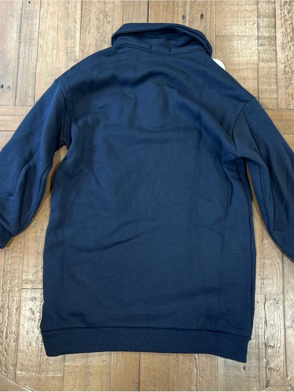 Bobo Choses Clover Polo Sweatshirt Dress Girls 4-5 Years Navy Collared Organic